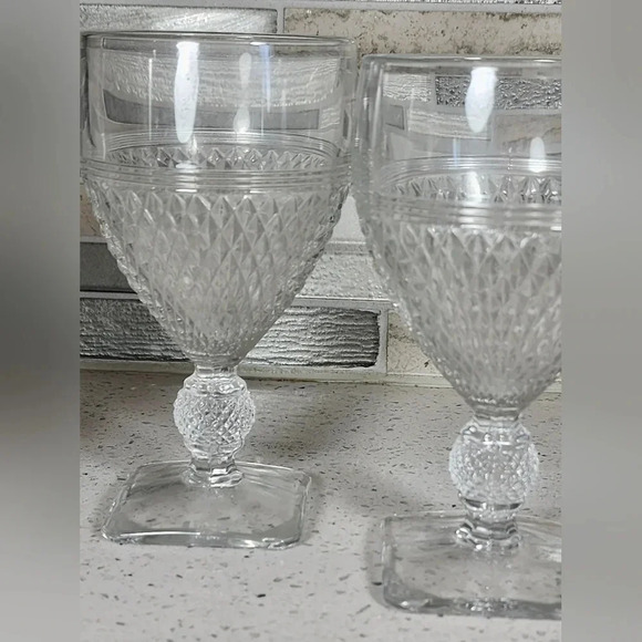 3 CAMBRIDGE MT VERNON 6" Clear Heavy Crystal Depression - Picture 2 of 4